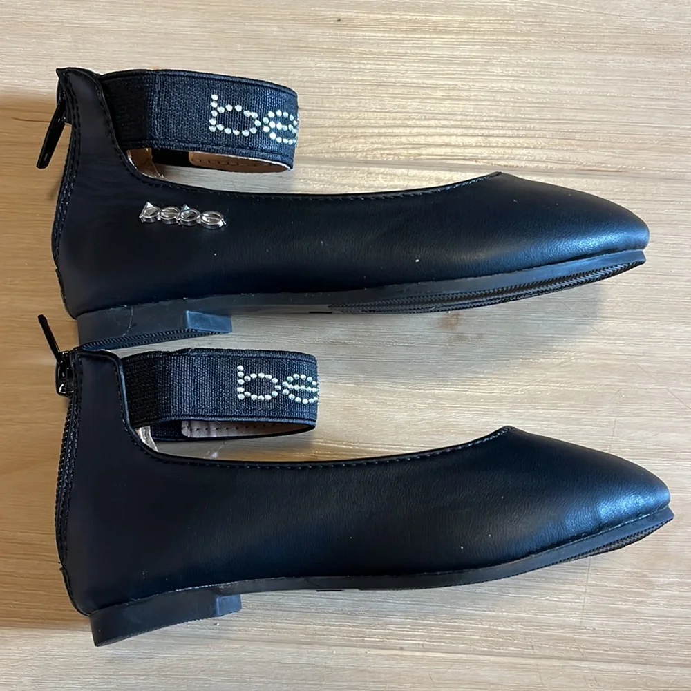 BEBE LITTLE GIRLS BALLET FLAT MARY JANE DRESS SHOE SIZE 7